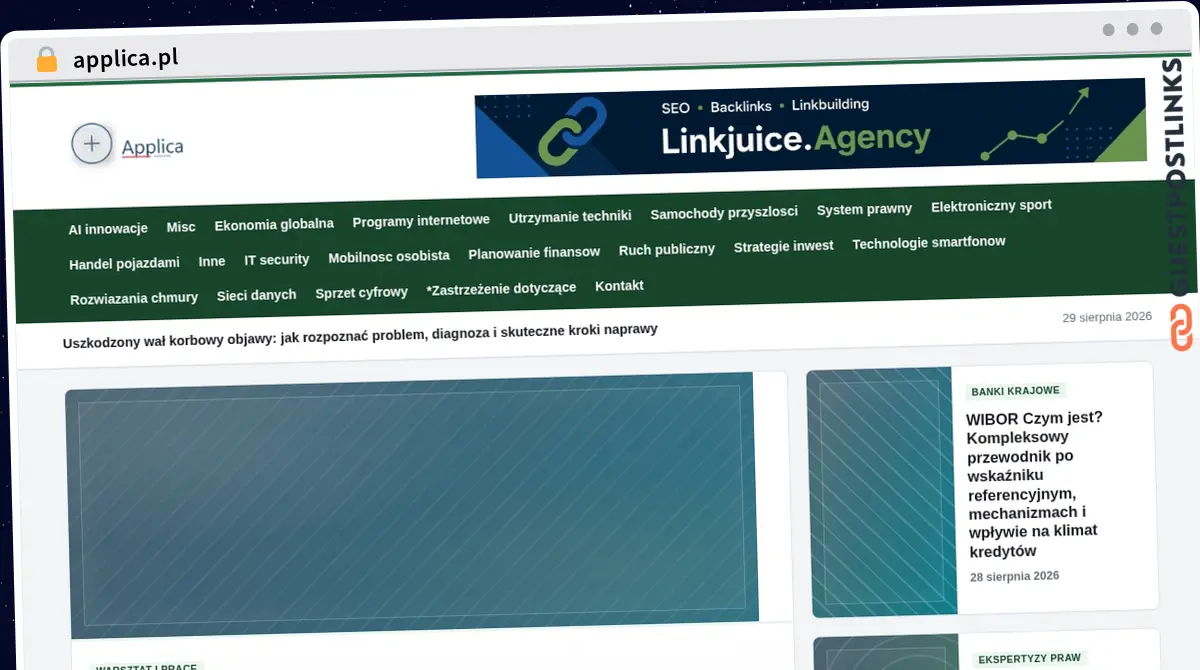 Publish Guest Post on applica.pl