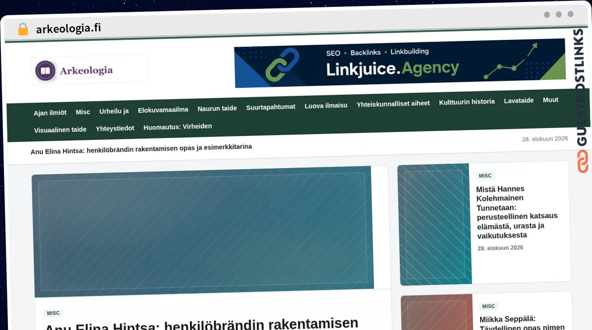 Publish Guest Post on arkeologia.fi