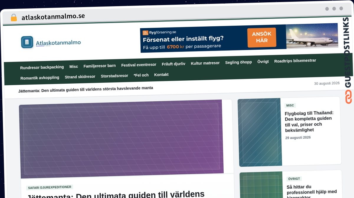 Publish Guest Post on atlaskotanmalmo.se