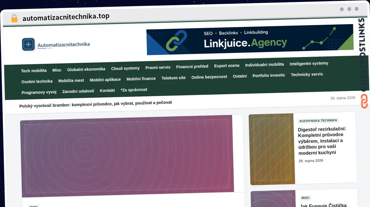 Publish Guest Post on automatizacnitechnika.top