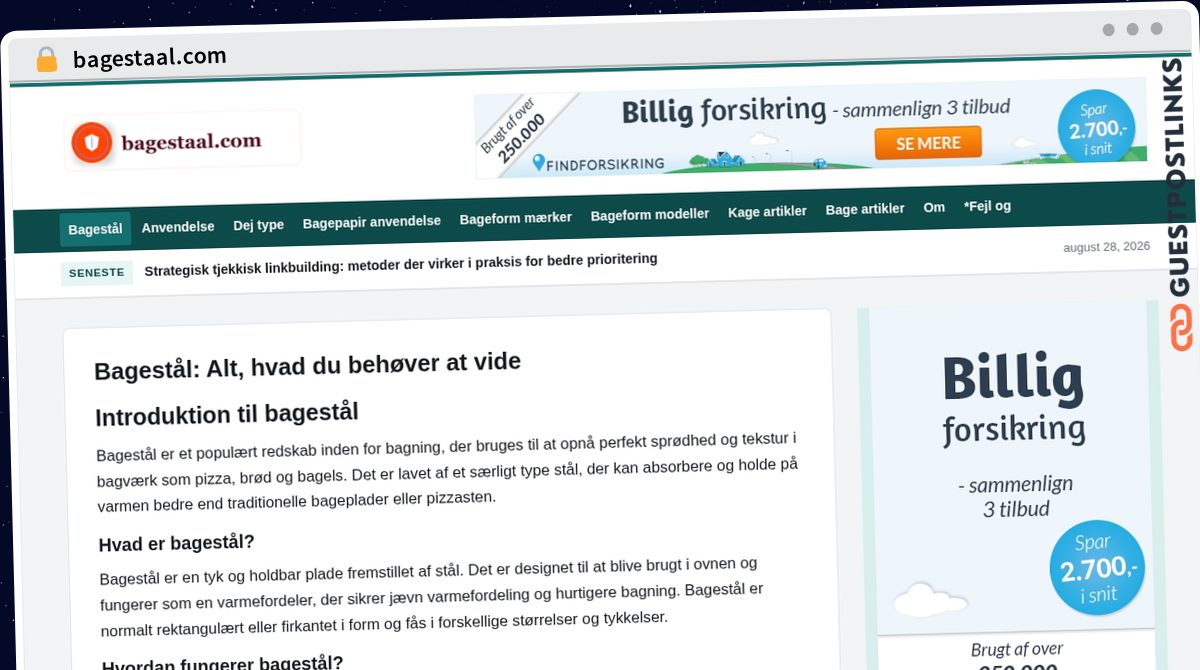 Publish Guest Post on bagestaal.com