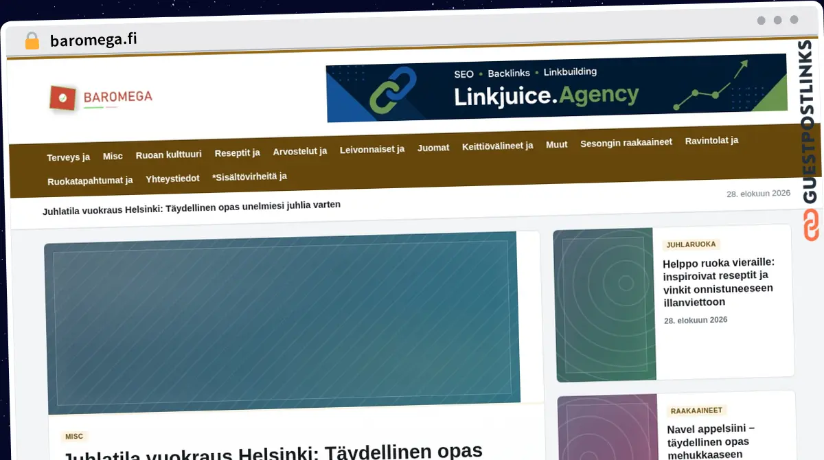 Publish Guest Post on baromega.fi