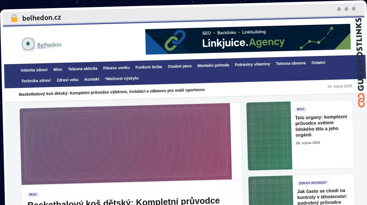Publish Guest Post on belhedon.cz
