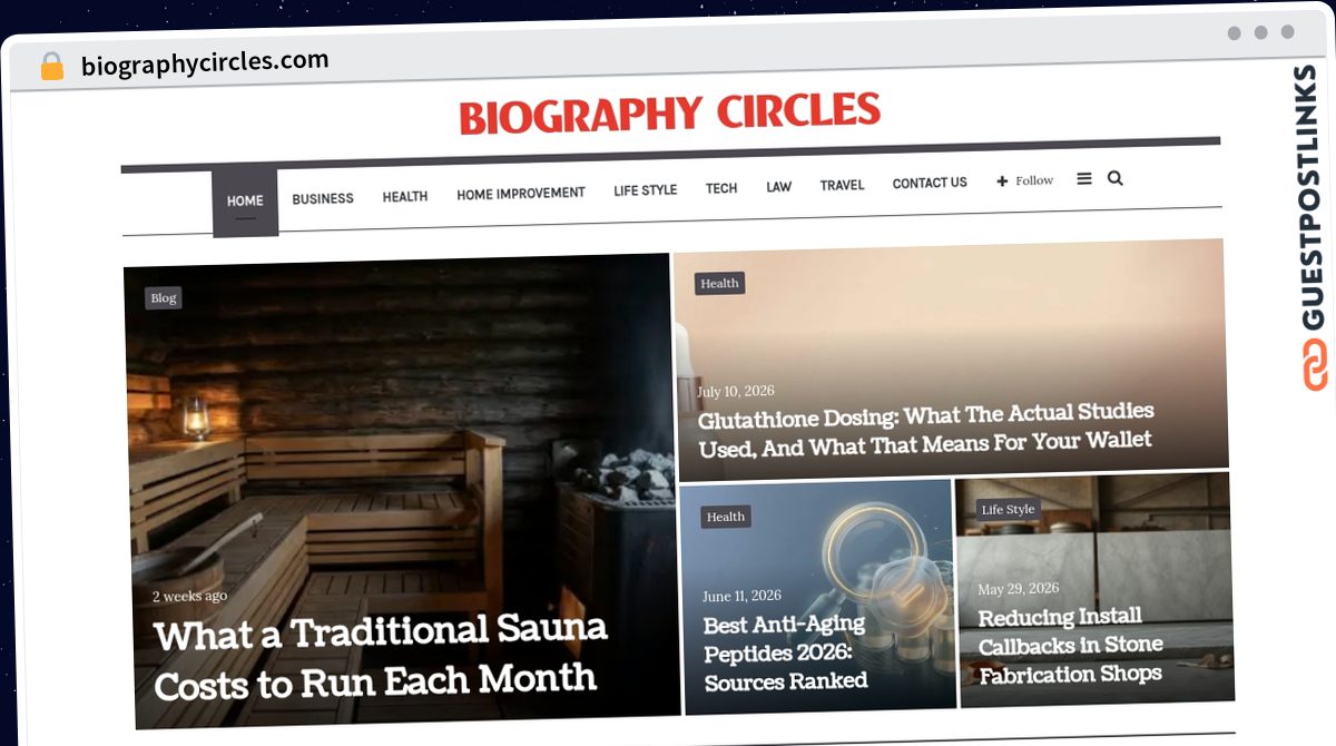 Publish Guest Post on biographycircles.com