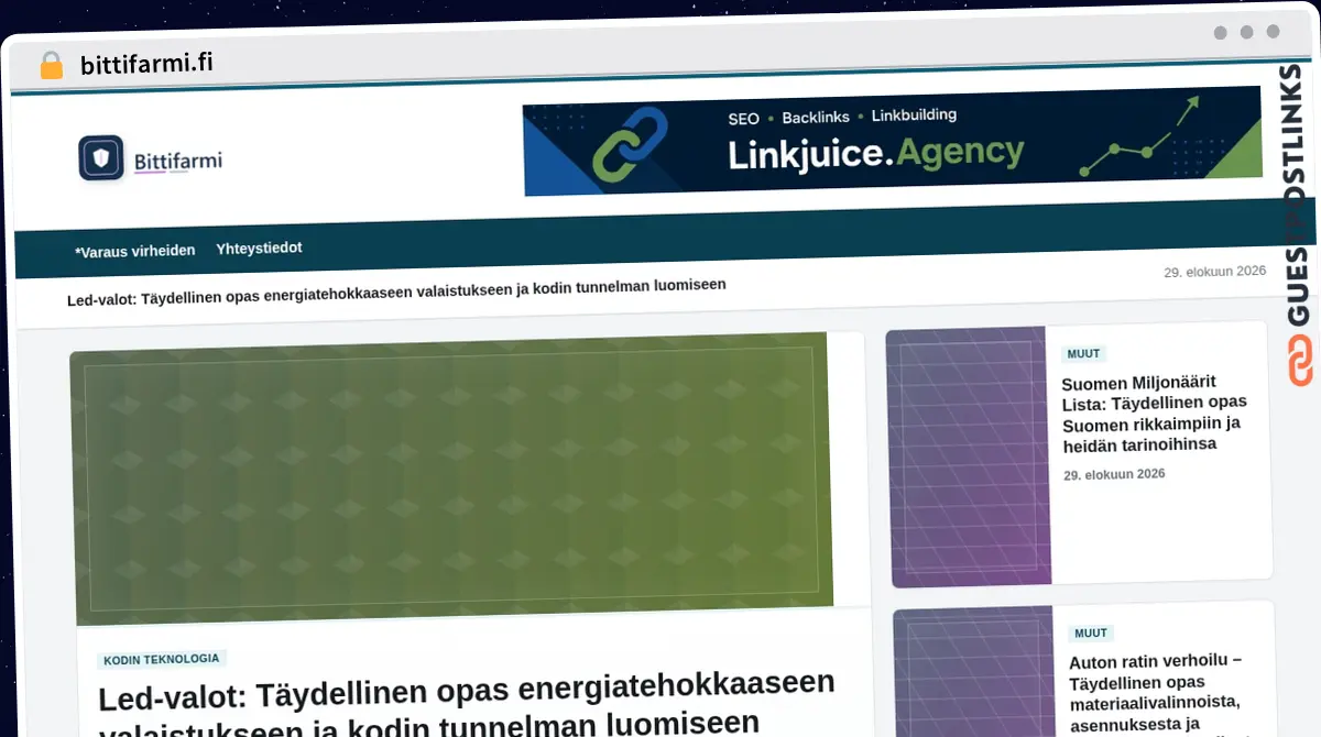 Publish Guest Post on bittifarmi.fi