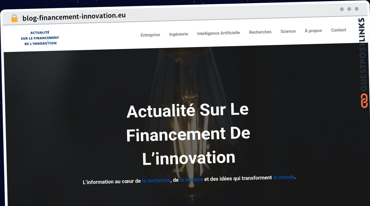 Publish Guest Post on blog-financement-innovation.eu
