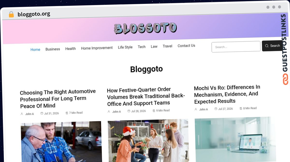 Publish Guest Post on bloggoto.org