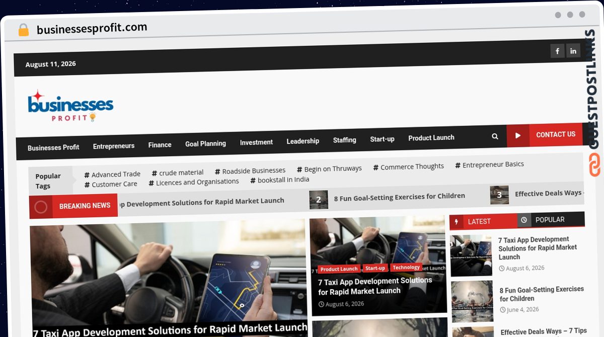 Publish Guest Post on businessesprofit.com