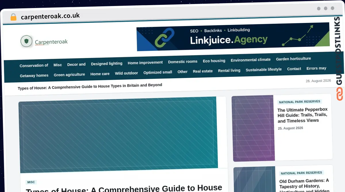 Publish Guest Post on carpenteroak.co.uk