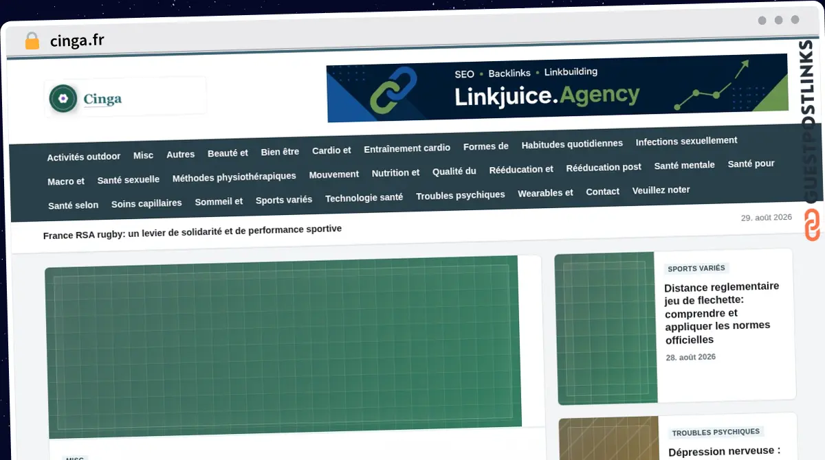 Publish Guest Post on cinga.fr