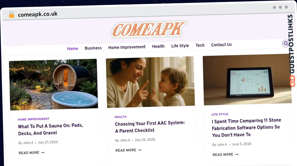 Publish Guest Post on comeapk.co.uk