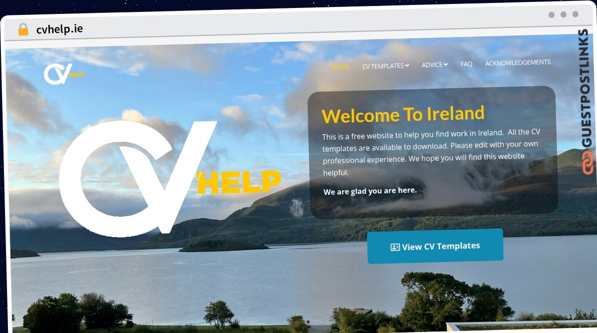 Publish Guest Post on cvhelp.ie
