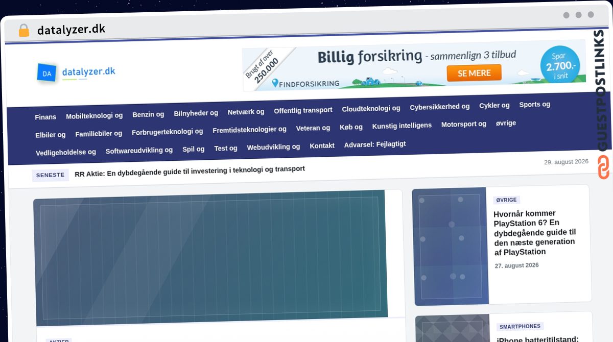 Publish Guest Post on datalyzer.dk