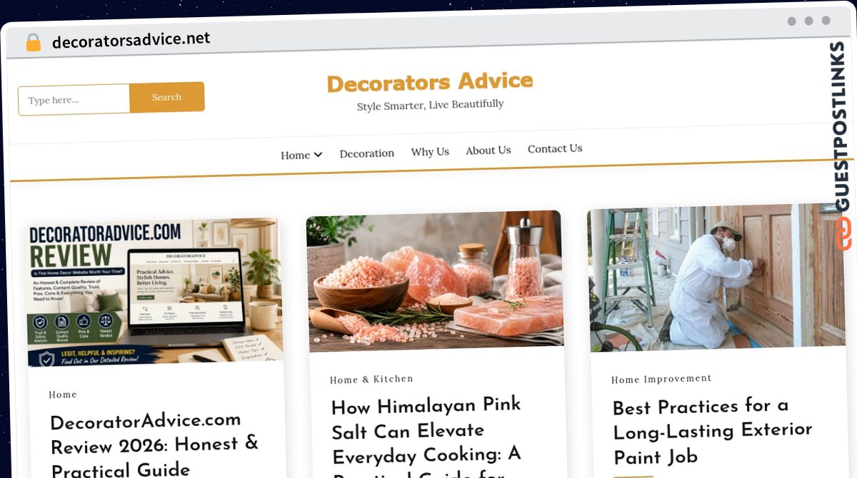 Publish Guest Post on decoratorsadvice.net