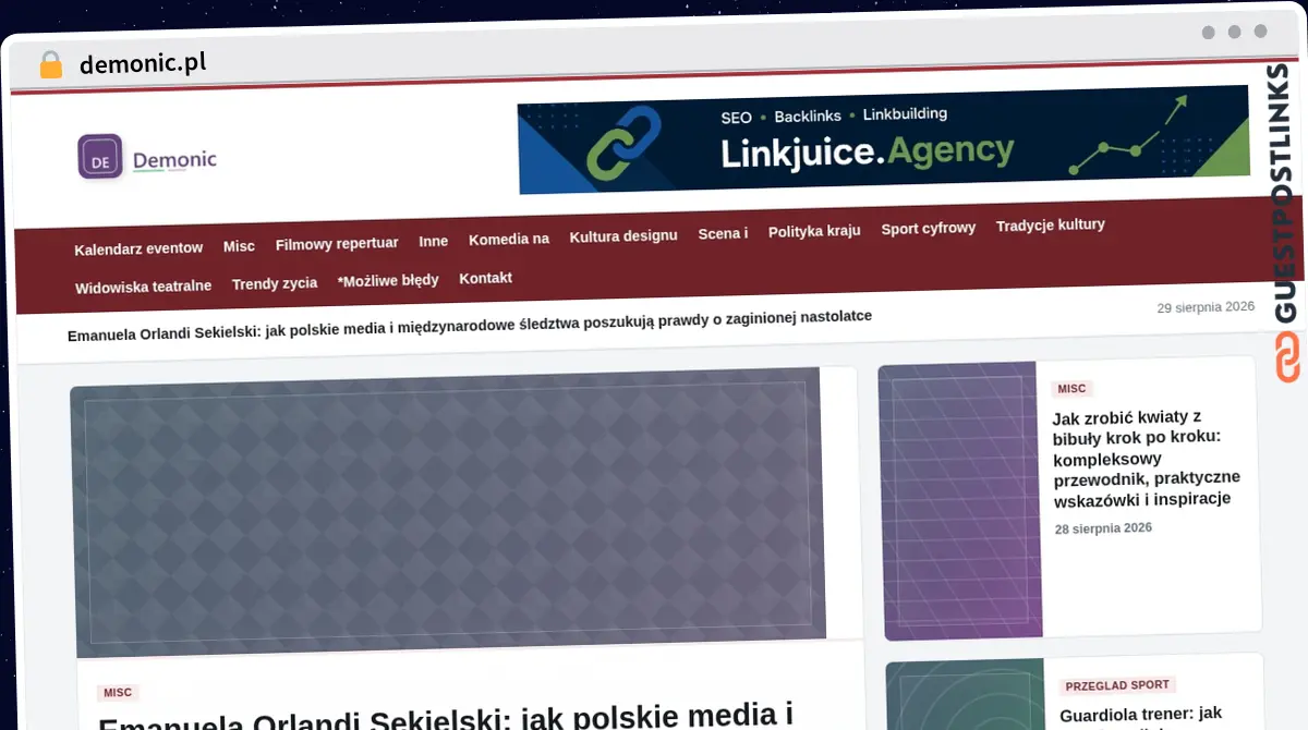 Publish Guest Post on demonic.pl
