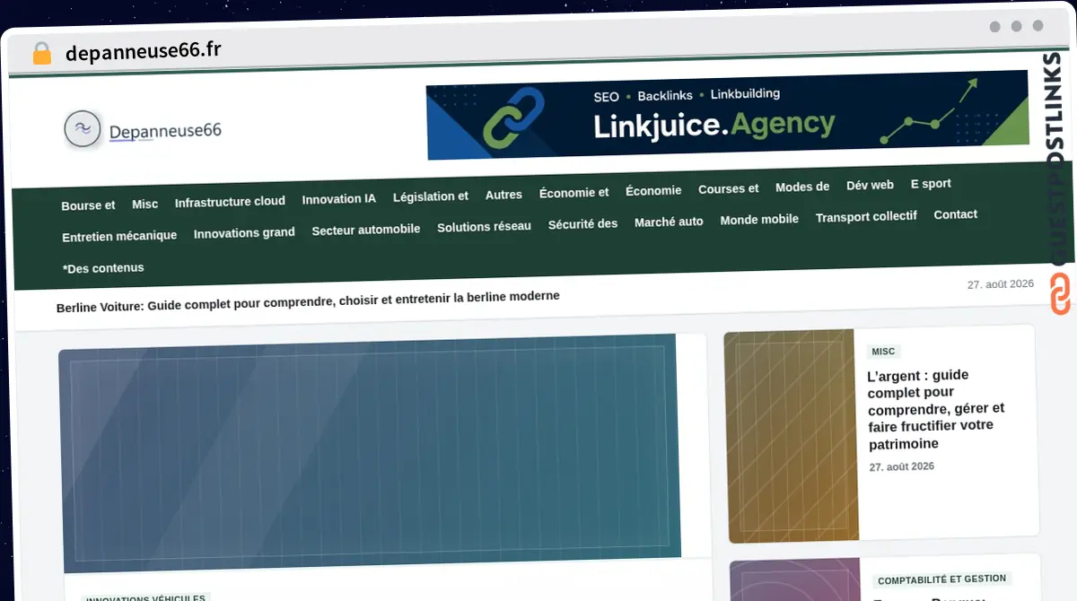 Publish Guest Post on depanneuse66.fr