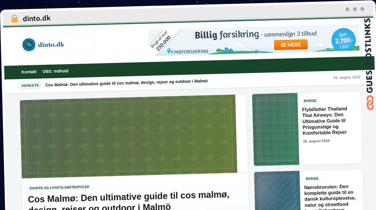 Publish Guest Post on dinto.dk