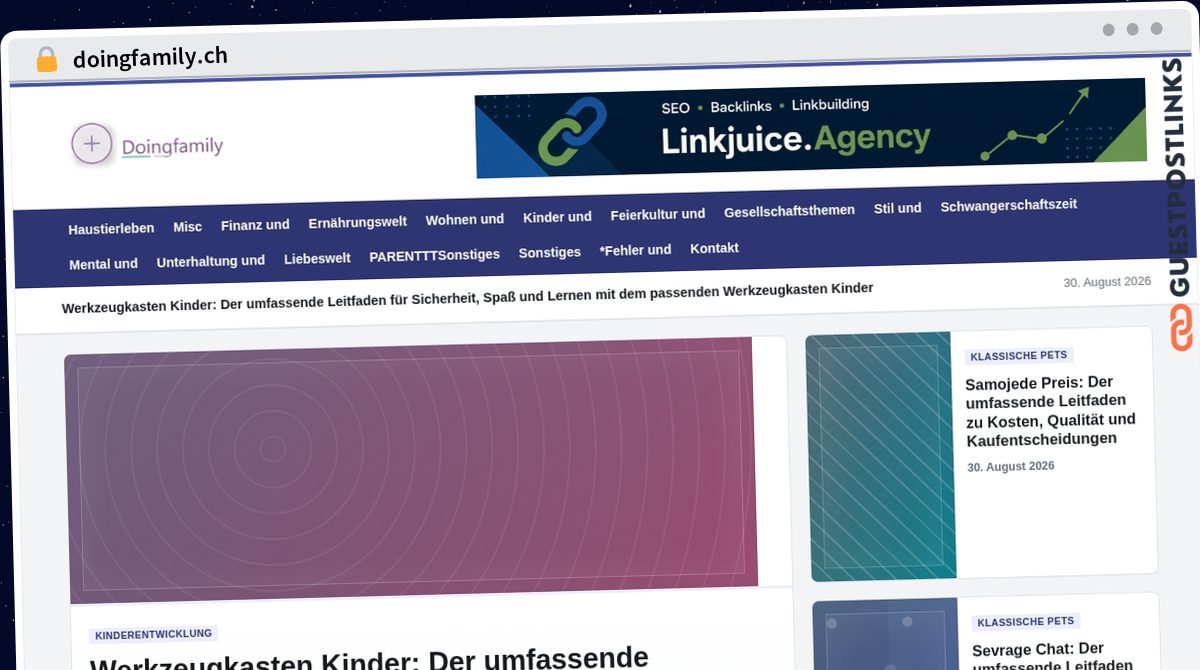 Publish Guest Post on doingfamily.ch