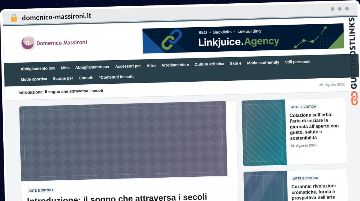 Publish Guest Post on domenico-massironi.it