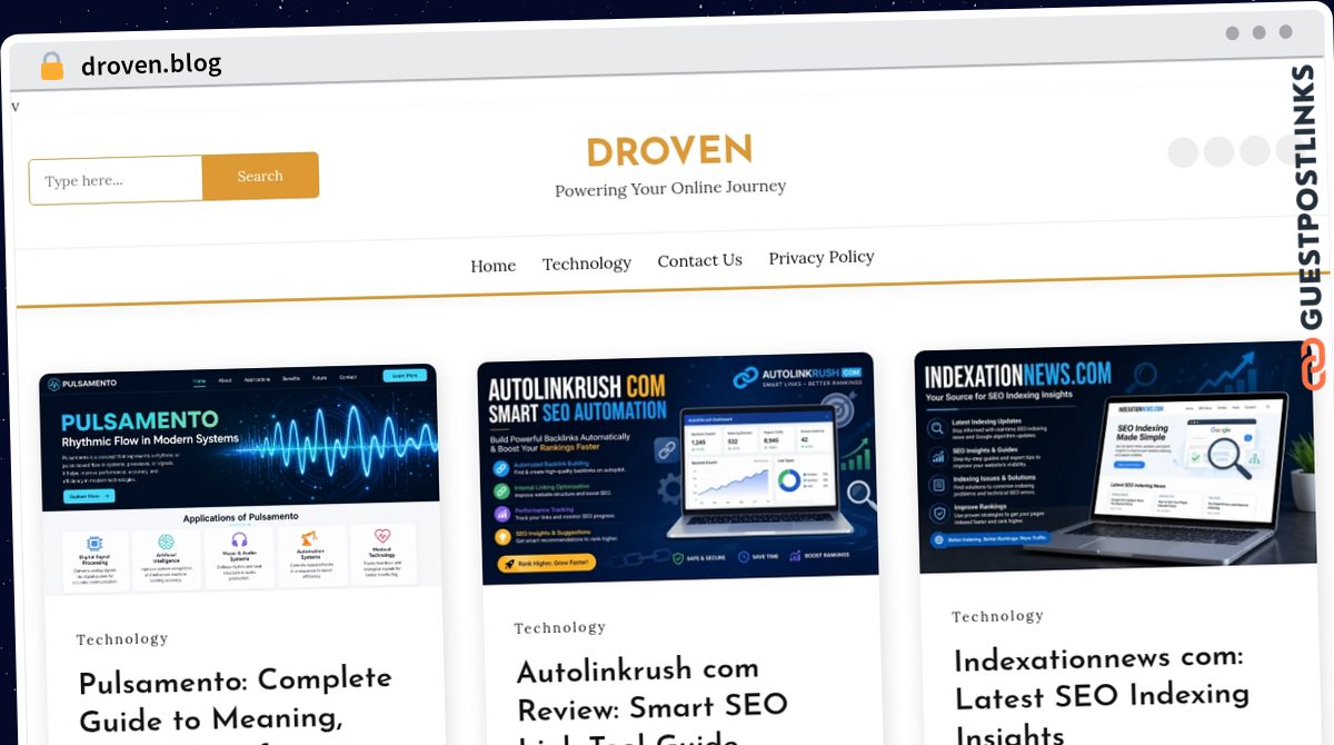 Publish Guest Post on droven.blog