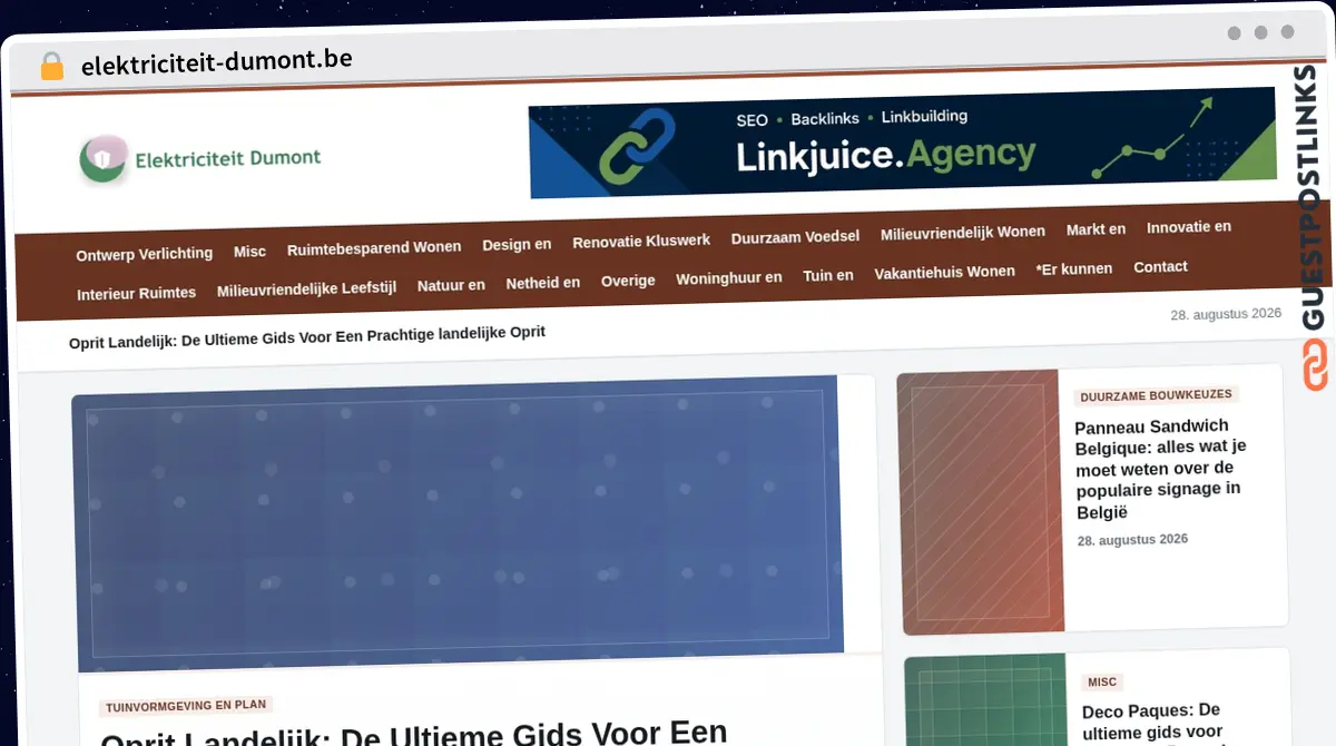 Publish Guest Post on elektriciteit-dumont.be
