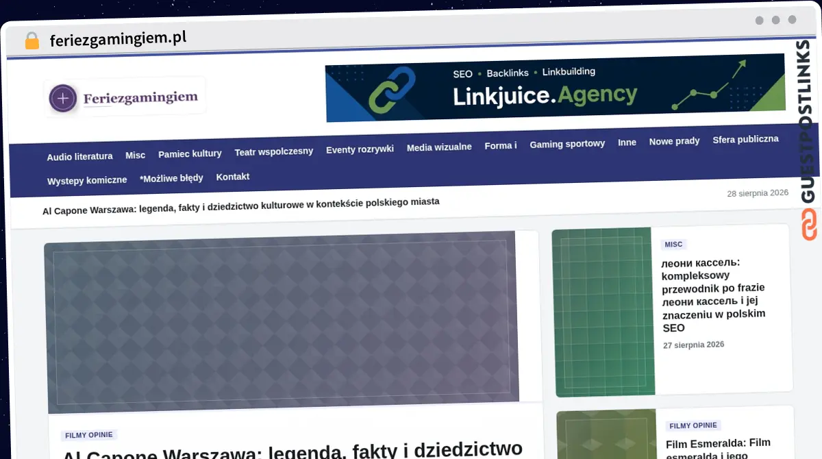Publish Guest Post on feriezgamingiem.pl