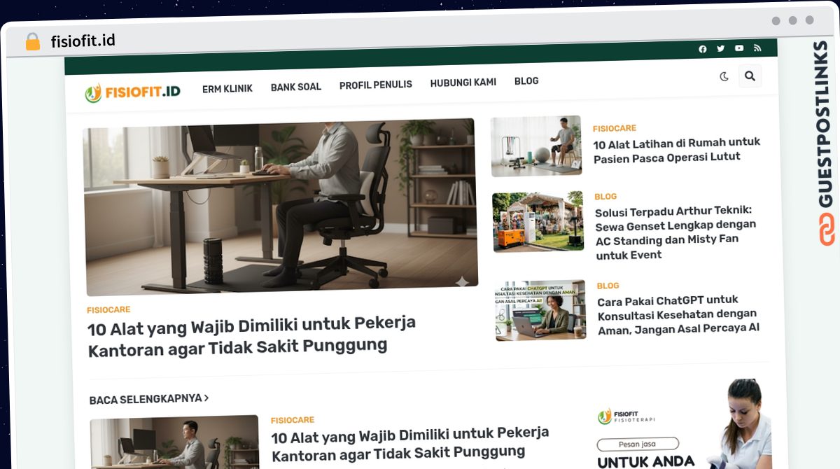Publish Guest Post on fisiofit.id
