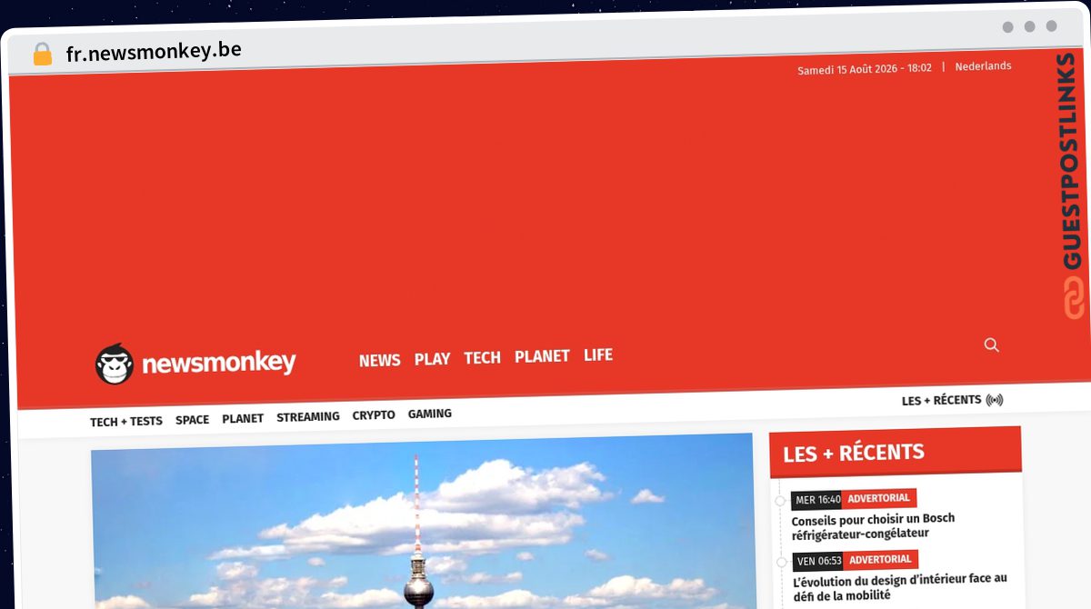 Publish Guest Post on fr.newsmonkey.be