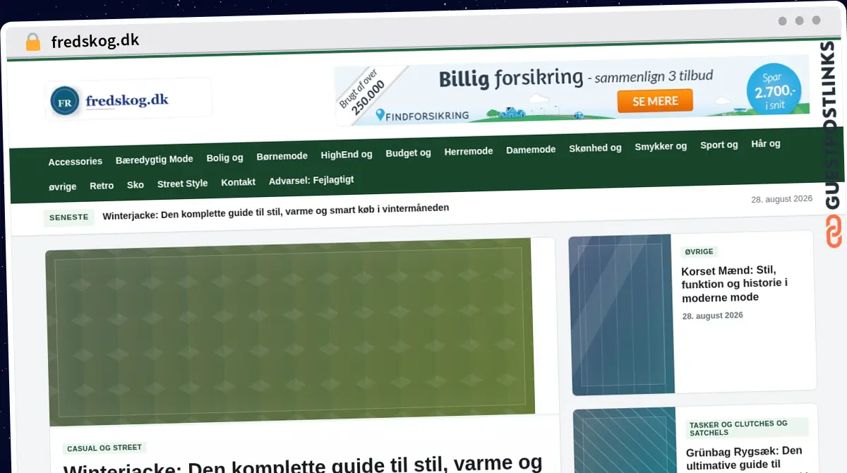 Publish Guest Post on fredskog.dk