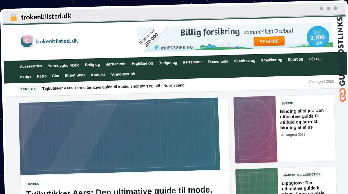 Publish Guest Post on frokenbilsted.dk