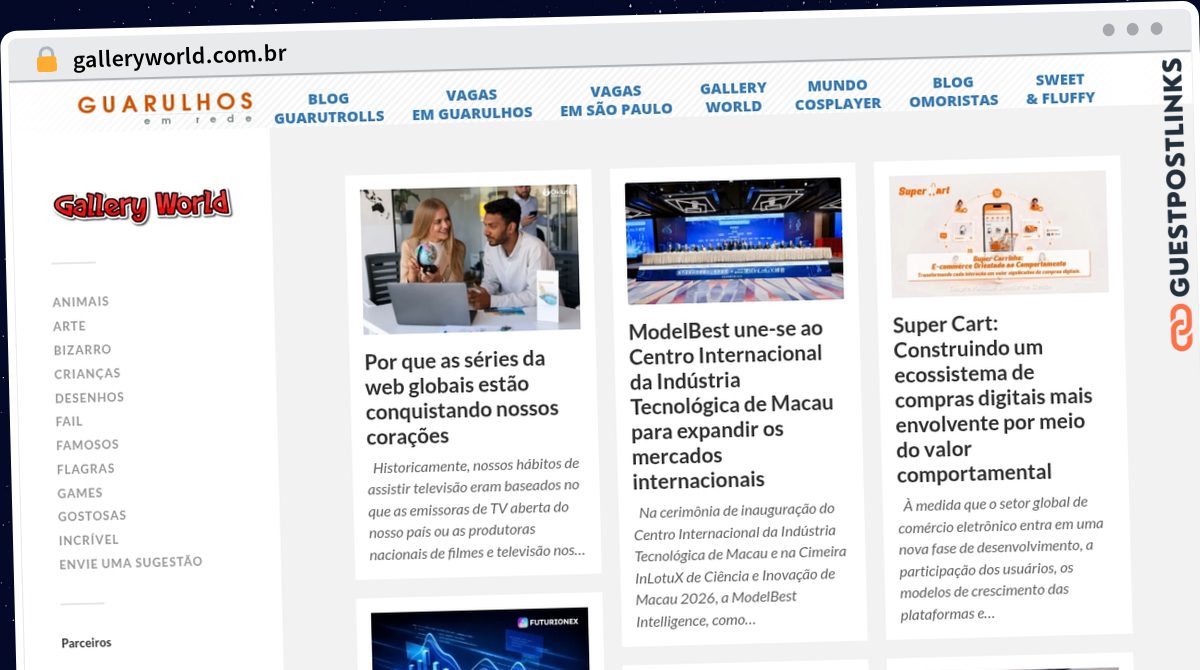 Publish Guest Post on galleryworld.com.br