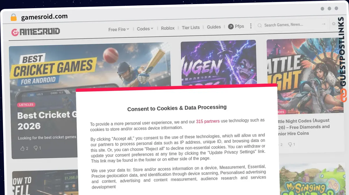 Publish Guest Post on gamesroid.com