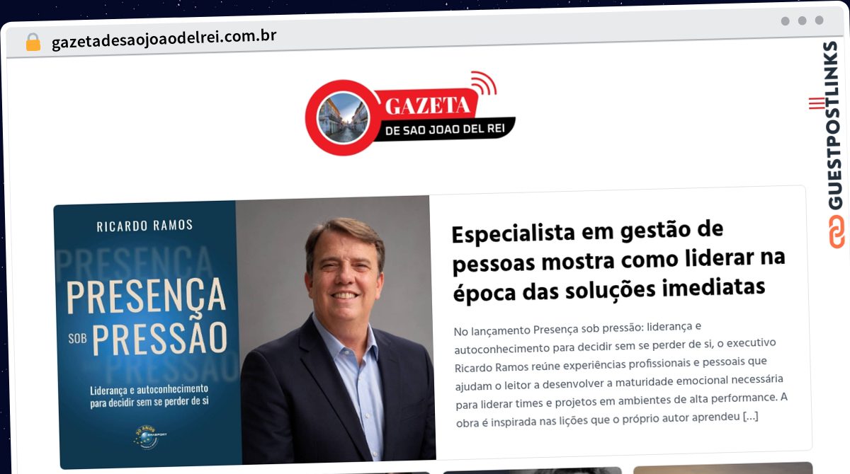 Publish Guest Post on gazetadesaojoaodelrei.com.br