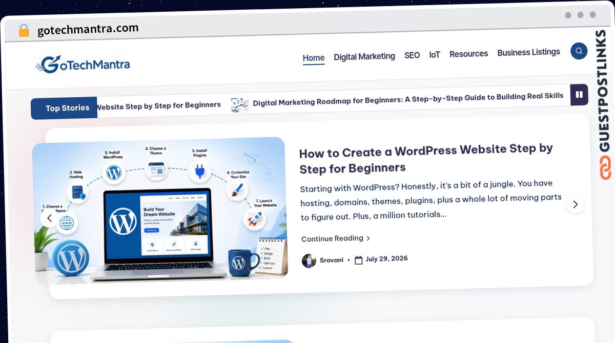 Publish Guest Post on gotechmantra.com