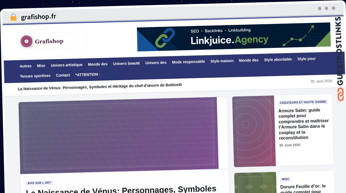 Publish Guest Post on grafishop.fr