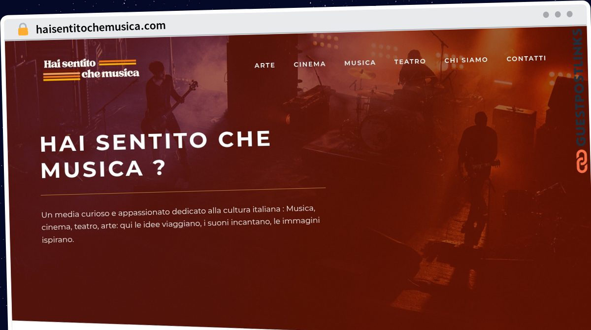 Publish Guest Post on haisentitochemusica.com