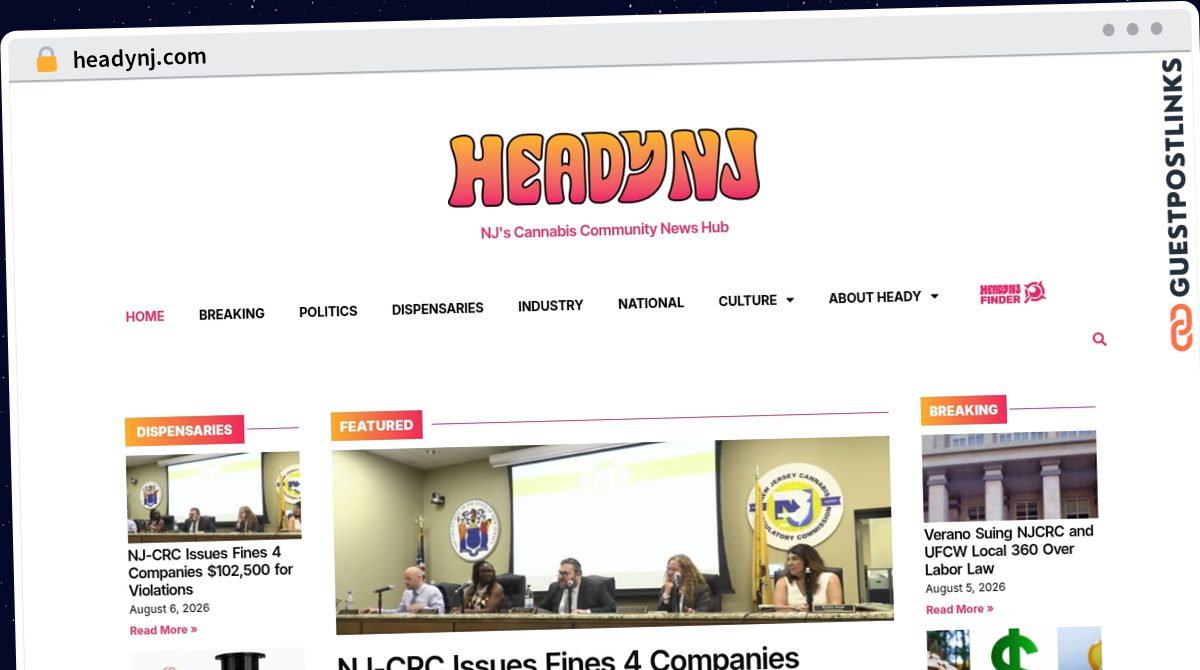 Publish Guest Post on headynj.com