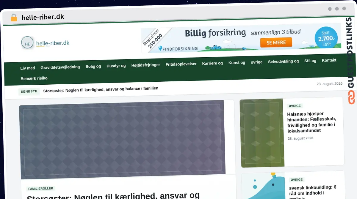 Publish Guest Post on helle-riber.dk