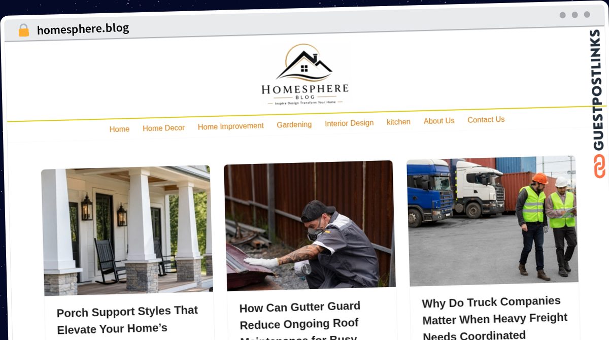 Publish Guest Post on homesphere.blog