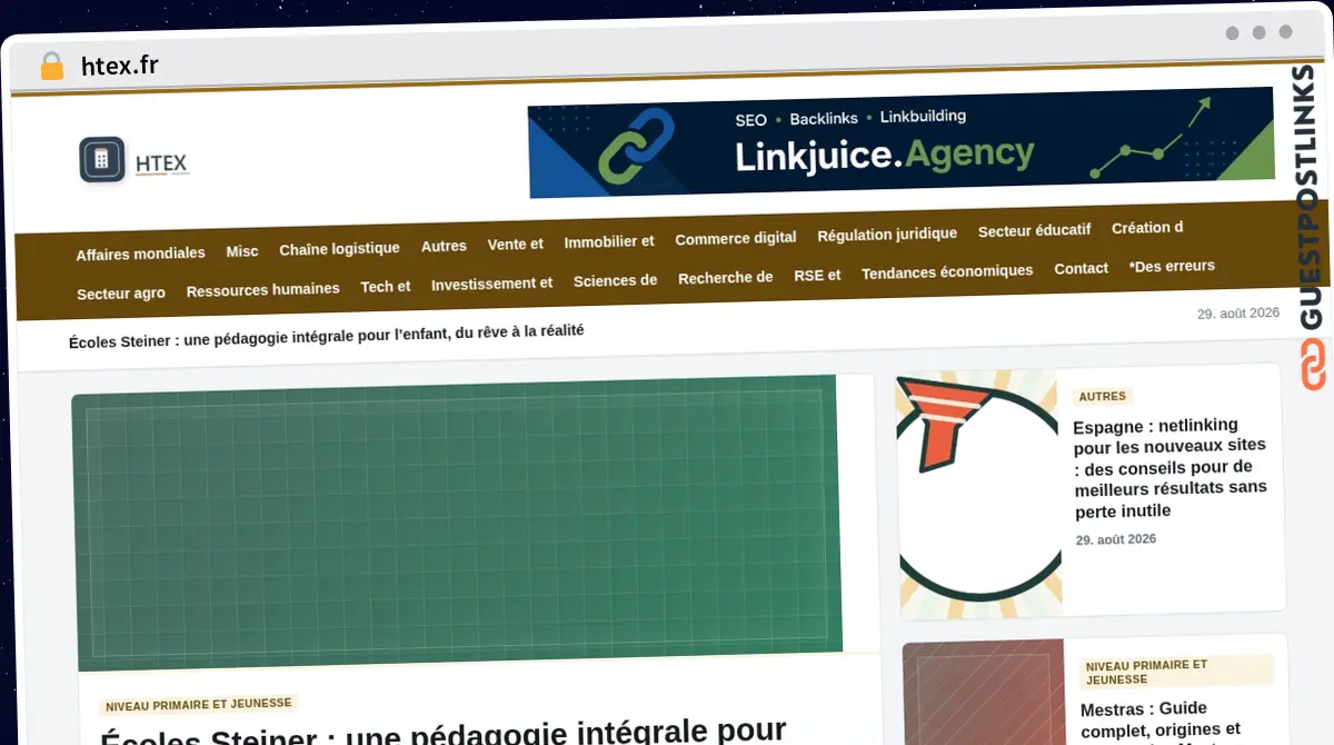 Publish Guest Post on htex.fr