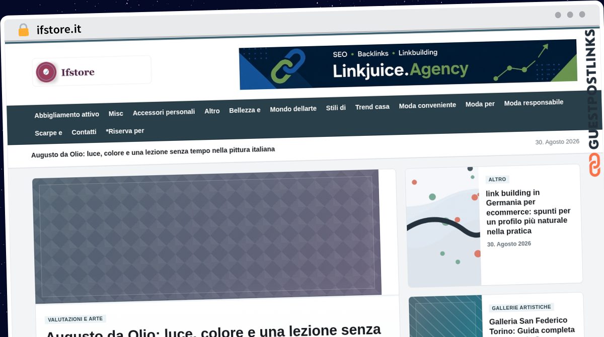 Publish Guest Post on ifstore.it