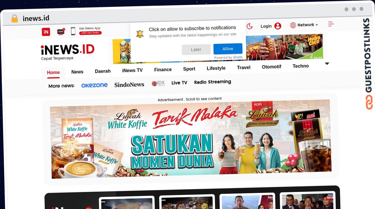 Publish Guest Post on inews.id