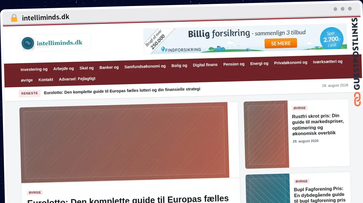 Publish Guest Post on intelliminds.dk