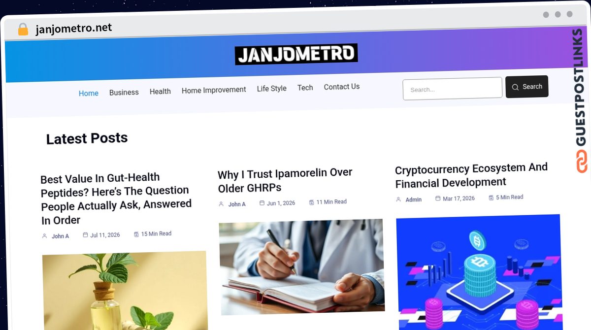 Publish Guest Post on janjometro.net