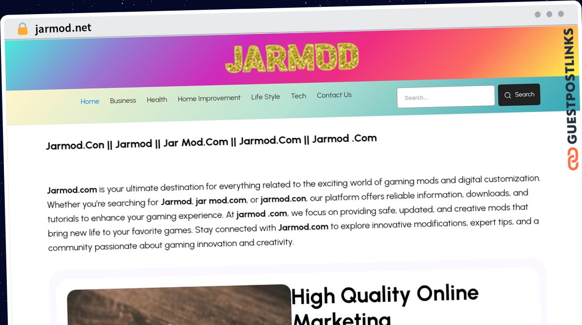 Publish Guest Post on jarmod.net