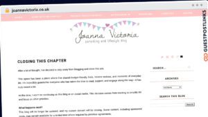 Publish Guest Post on joannavictoria.co.uk