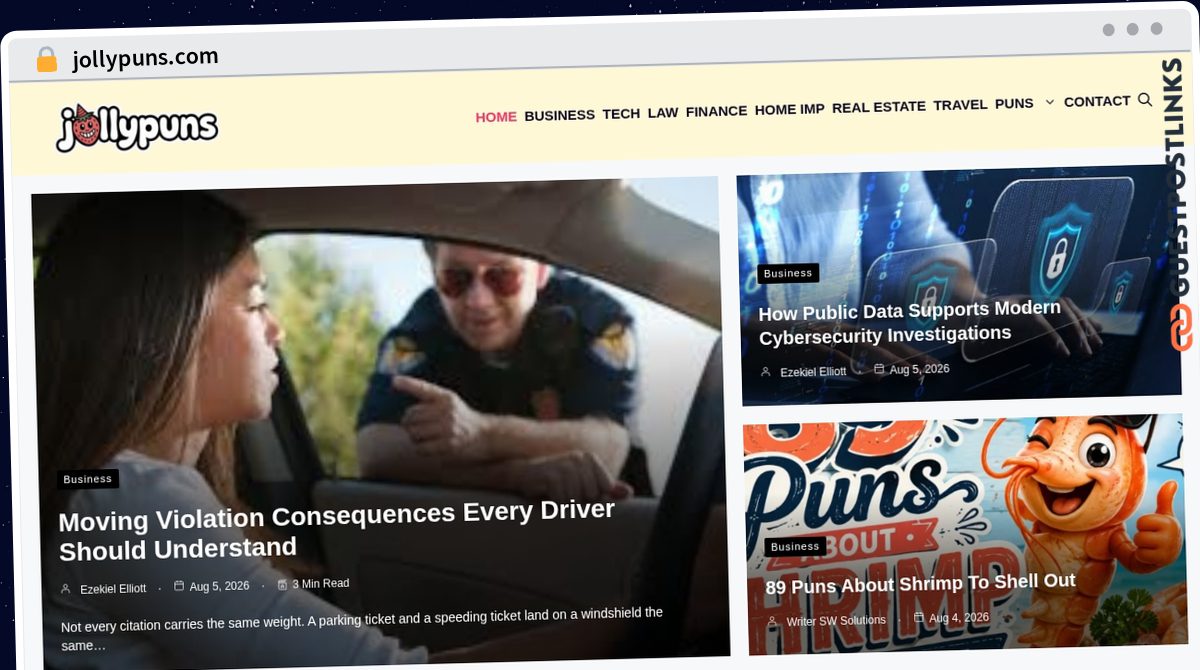 Publish Guest Post on jollypuns.com