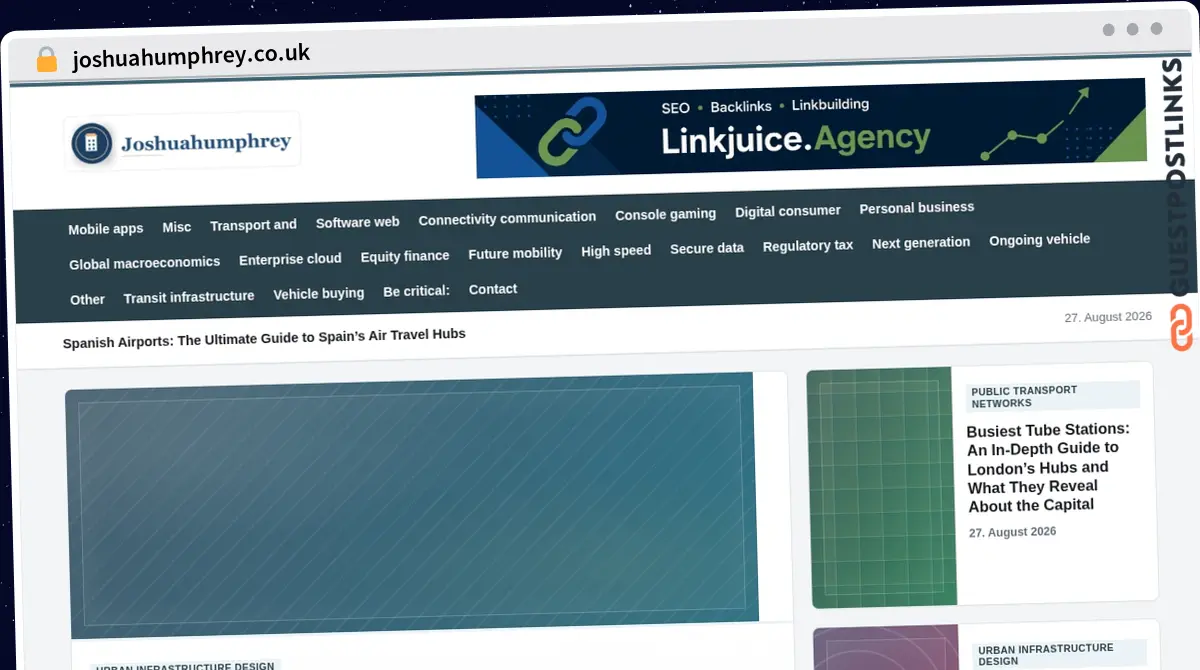 Publish Guest Post on joshuahumphrey.co.uk