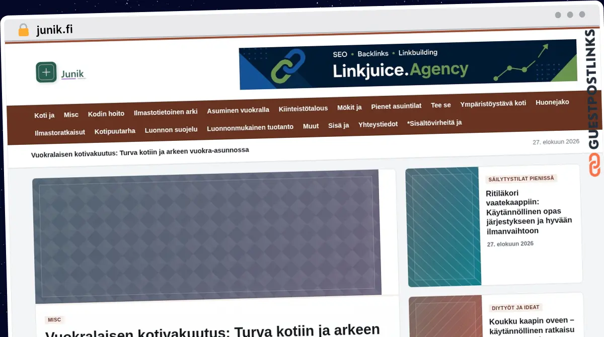 Publish Guest Post on junik.fi