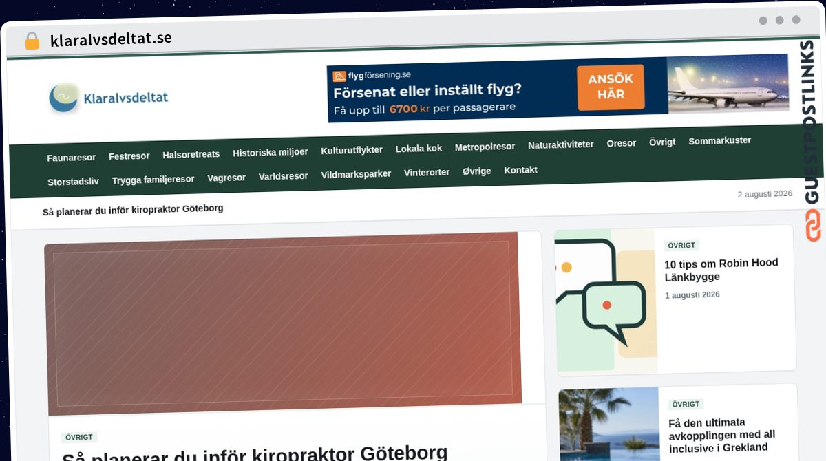 Publish Guest Post on klaralvsdeltat.se
